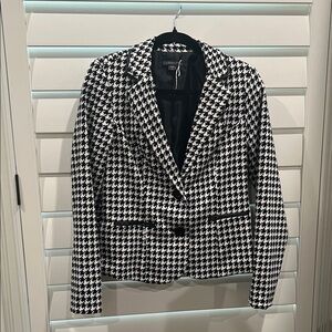 Covington Black and White Houndstooth Blazer - Washable